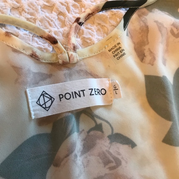 Point Zero Womens large strappy floral tank top - Picture 7 of 10